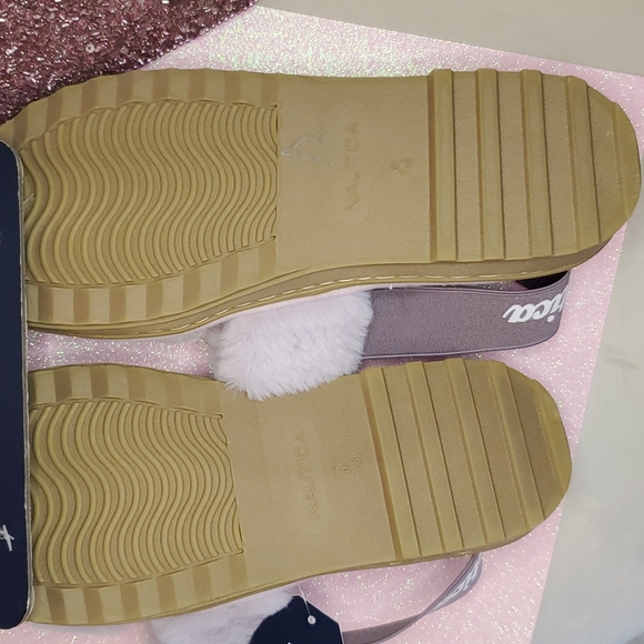 πHPπ! Nautical πNWTπ Size 7/8 Lilac Faux Fur Slippers!πππ - Picture 8 of 13